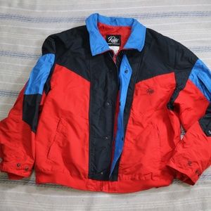 Vintage ROFFE 1960s Skiwear Colorblock Ski Jacket